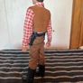 Vintage Action Man cowboy uniform and flocked hair figure Image 3
