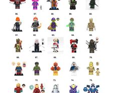 Super Hero Minifigures Compatible Marvel DC (F-P)