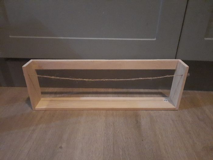 wooden spice shelf