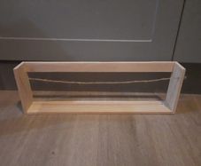wooden spice shelf