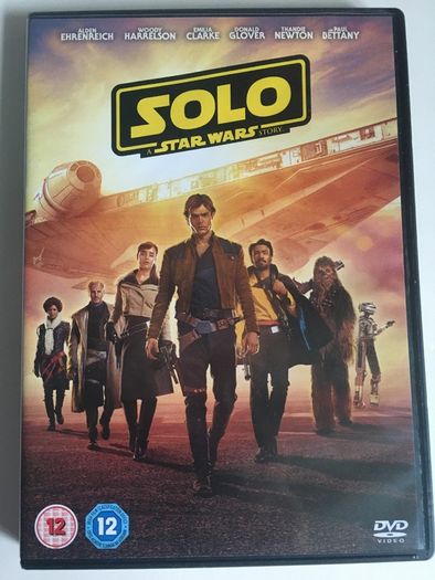 Star Wars [2018] Solo: A Star Wars Story (Alden Ehrenreich, Woody Harrelson, Emilia Clarke, Donald Glover, Thandiwe Newton, Phoebe Waller-Bridge, Joonas Suotamo & Paul Bettany. [Movie DVD]