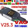 1996-2025 Newest Hex Real V2 V25.3 Unlimited Vins Online Usb Interface For Vag Com Diagnostic Coding Tool  Vcdscan Vcds Work Like well Image 5
