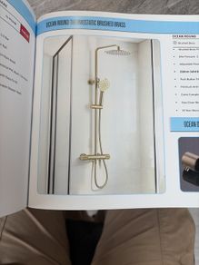 Ocean brushed brass shower valve