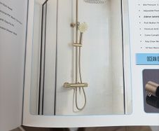 Ocean brushed brass shower valve