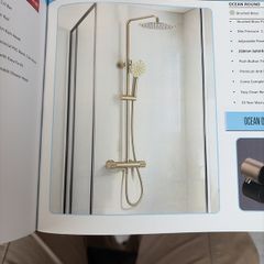 Ocean brushed brass shower valve