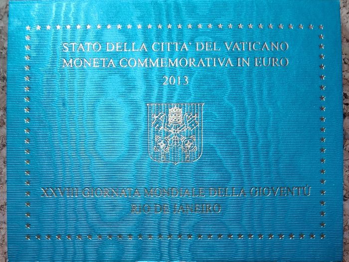 Vatican 2 Euro Brilliant Uncirculated Coin 2013 - 28th World Youth Day