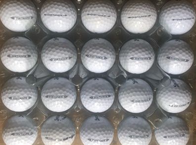 20 used Srixon Distance grade B golf balls