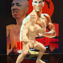 3D Printed Jean-Claude Van Damme Figurine From 80s Movie Kickboxer
