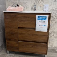 800mm FS Vanity - Walnut