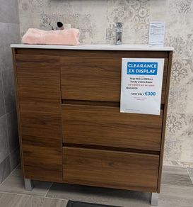 800mm FS Vanity - Walnut