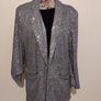 Yumi Silver Sequin Blazer new with tags Image 4