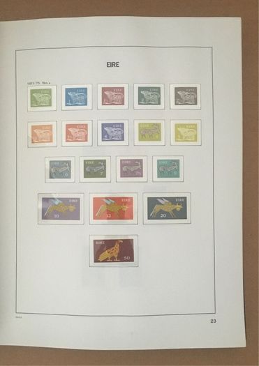 1929-1995 Ireland Commemorative incl sheetlets & 1968-1995 Definitive (inc Gerl series, Architecture & Treasures inc Enschede) Stamp Collection in Davo Album. (shown in 95 images)