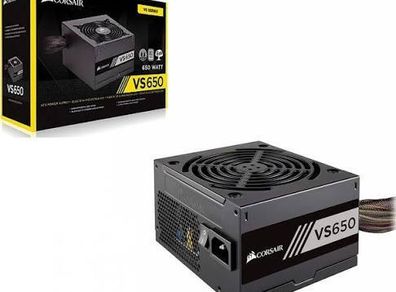 Corsair VS650, 650 Watt, Active PFC, 80 PLUS White Power Supply
