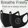 Face masks washable virus black grey navy blue masks reusable with respirator PM2.5 Activated Carbon Filters skin mask gaskets medical/surgical protective disposable blue masks bundle Image 4