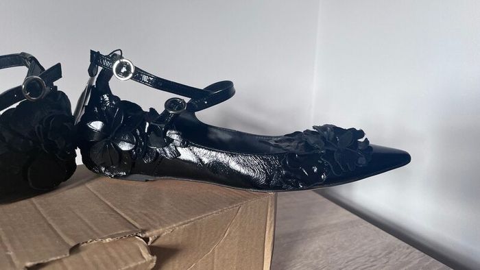Beautiful Zara Ballet Flat Black Shoes