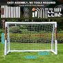 Ultimate All Weather uPVC Football Goal 6ft x 4ft Garden Portable Football Goals 70mm Thick PVC Goal Posts + Football Net Integrated Locking System Image 3