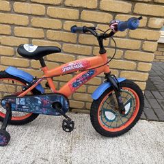 kids Marvel Ultimate Spider-Man 16" Kids Bike with Stabilisers - Age 4-6  bike