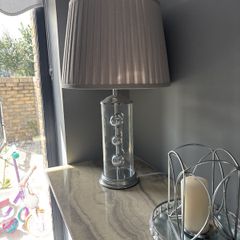 Grey Hall Table Lamp