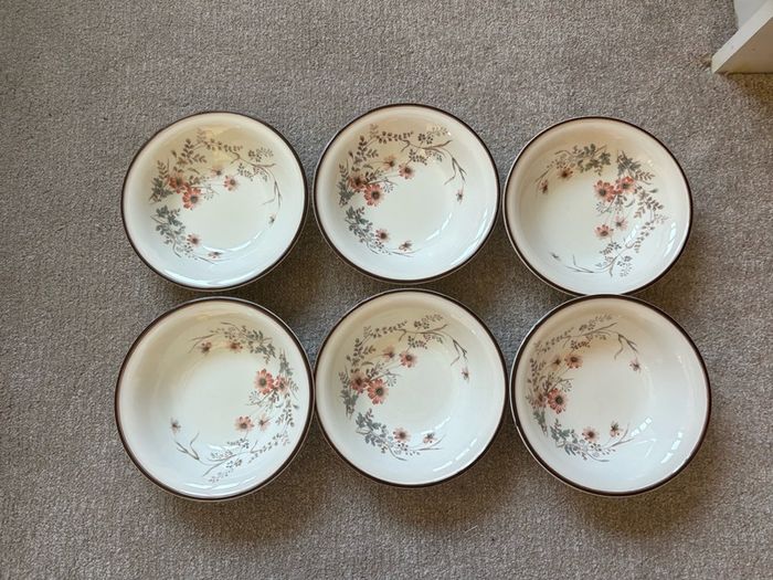 A Set of 6 Arklow Honey Stone Glenwood Bowls