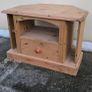 Wooden Corner TV Unit Image 2