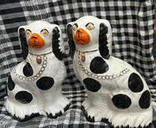 Pair of Vintage Staffordshire Dogs