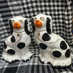 Pair of Vintage Staffordshire Dogs