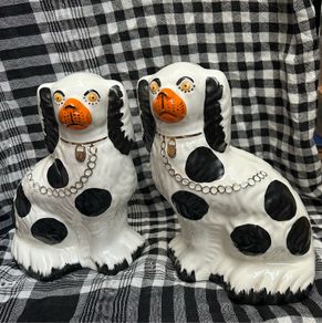 Pair of Vintage Staffordshire Dogs