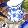 Beautiful Old Style Blue and White Jug and Basin, Postage Available, Lots more Antiques and Collectables including Oil Lamps in my other ads Image 3