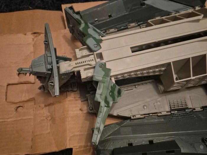 Vintage 1989 Kenner Mega Force Triax Goliath Mobile Battle Headquarters Parts
