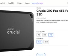 Crucial X10 Pro 4TB external SSD