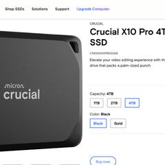 Crucial X10 Pro 4TB external SSD