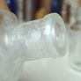 472 - Set of 6 Vintage Clear Glass Cork Screw Top Collectible Decorative Bottles Image 10