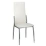 Dining Chairs 6 pcs White Faux Leather Image 2