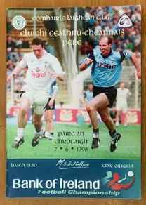 Very Rare 1998 Dublin v Kildare & Laois v Westmeath - GAA Senior Football Q.F. Programme