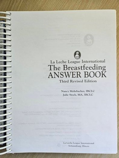 "The Breastfeeding Answer Book" - La Leche League International