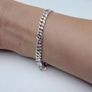 Pandora Cuban Chain Hearts Bracelet Size 20cm New Image 6