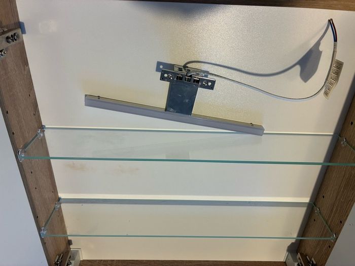 Wall mounted bathroom cabinet with mirror and Led lighting