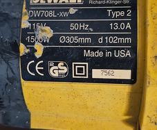 dewalt chop saw