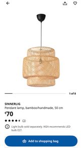 IKEA SINNERLIG pendant lamp 50cm
