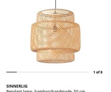 IKEA SINNERLIG pendant lamp 50cm