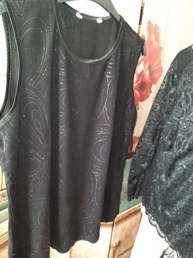 Bonmarche Black Sparkle Knit Top , UK 18 , Excellent Condition