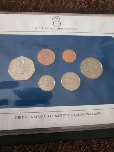First day of issue presentation set of 5he Solomon island