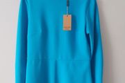 GALLERY cobalt blue peplum top