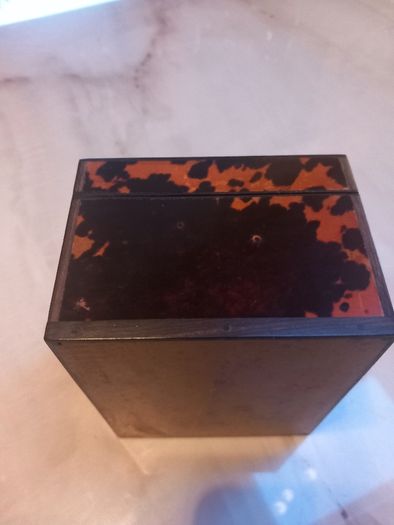Tortoise shell antique trinket box, probably French, stunning, D18 free reg post