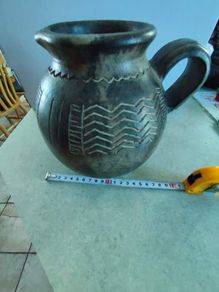 Lovely Large  Pottery Jug / Vase Very Docoertive.