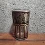 antique glasses and mirrored tray and a beautiful gold rim picture no damage Image 2