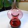 Vintage Cranberry Adrian Sankey Vase Image 2