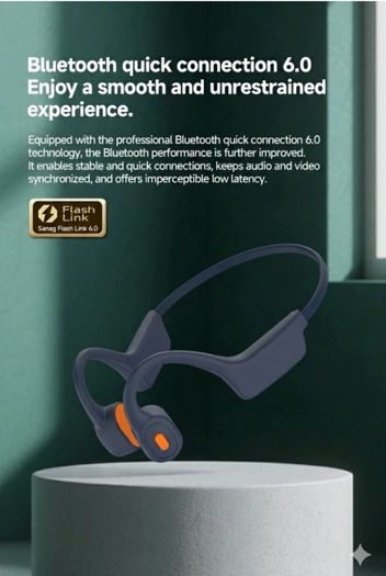 Bone Conduction Headphones Bluetooth 5.4 IP67 Waterproof Sports Stereo