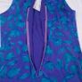 Tricoville Vintage Purple Blue Floral Tiered Ruffle Midi Dress 10UK/38EU Image 5