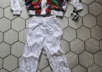 Women Men Vintage Retro 70s 80s  tracksuit white size L Large